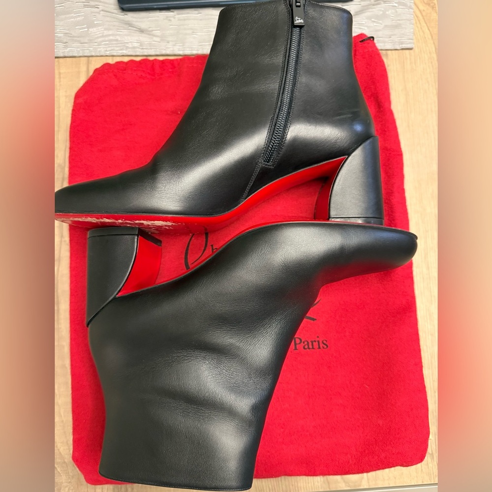 Christian Louboutin Black Heeled Boots